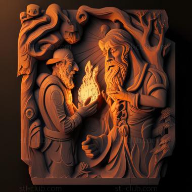 3D модель Украденные камни Винди и огненный камень (STL)